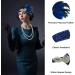 ENILSA Feather Headband Women Lady Retro Feather Flapper Beautiful Feather Headband Blue Headwear Retro Style Accessories for Costume Prom Wedding Party Costume Accessories - Buy Online on GoSupps.com