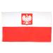 FLAG POLAND WITH EAGLE 150x90cm - POLISH FLAG 90 x 150 cm - flags AZ FLAG Top Quality