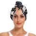 Cute Cats Stars Hair Towel 2 Pack Super Absorbent Hair Drying Towel Quick Dry Hair Turbans Head Towel with Button Twisty Wrap for Women Girls
