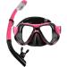 DIPUKI Adult Snorkeling Gear Set - Scuba Diving Mask with Dry Snorkel, Swimming Glasses, Nose Cover - 2 Pack (Black+Pink) - Ideal for Youth Free Diving - Buy Online on GoSupps.com