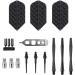 Viper Bobcat Adjustable Weight Soft Tip Darts - Black Coated Brass - 16 Grams - Purple Rings - Travel Case - Adjustable to 18/19 Grams - Buy Online on GoSupps.com