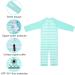 weVSwe Baby Toddler Boy Swimsuit UPF 50+ Sun Protection Rash Guard Swimwear - Green Stripes | Sizes 0-3 Years & 3 Years - Buy Online on GoSupps.com