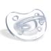 Chicco children's rubber pacifier silicone 6-16 months transparent