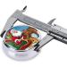 Merry Christmas Pattern Round Pill Box | 3 Compartment Portable Travel Medicine Organizer | Mini Decorative Pocket Vitamin Holder - Buy Online on GoSupps.com