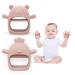 Rayshie Silicone Baby Teether Toy  for Infants 3+ Months  Baby Chew Toys  BPA Free for Sucking Needs  for Soothing Sore Gums  Teething Toy Silicone Glove Teether(2pcs) Rose Pink