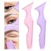 HOSAILY 2PCS 5 in1 Eyeliner Stencils Silicone Winged Tip Eyeliner Aid Eyebrow Pencil Stencils Multi-Purpose Eye Makeup Tool for Winged Eyeliner Defined Eyebrow Eyelash Face Contour and Lip Line 0.50 Ounce (Pack of 2)