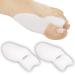 Vivesole Silicone Toe Separator - Toe Spacers for Bunions - Bunion Cushion - Big Toe Bunion Separator - Straightener - Protector Orthopedic Corrector - Padding Bunion Support for Pain Relief (2 Pack)