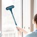 Window Tool | 2 in 1 Window Brush - Glass Cleaning Scraper Wet Dry Extendable Professional Window Squeegee Cleaning Tool Household Cartey Blue - Buy Online on GoSupps.com