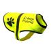 4Legriend dogs safety vest with linen fastening ring 5 sizes - high visibility for outdoor activities day and night keeps the dog visible safe from cars and hunting accidents (XL) yellow XL