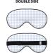 Blue Checkboard Sleep Eye Mask - Soft Elastic Blindfold for Comfortable Night Sleeping & Travel - Buy Online on GoSupps.com