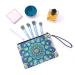 Domybest Women's Wallet - Diamond Painting Mandala Clutch Leather Travel Bag with Card Compartment & Cosmetic Pouch - Blue - Buy Online on GoSupps.com
