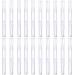 VANANA 20Pcs Transparent Twist Pens 3ml Nail Twist Pens Empty Transparent Nail Oil Pen with Brush Empty Cuticle Oil Pen Cosmetic Container Pen for Lip Gloss Eyelash Growth Liquid