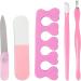 Manicure Pedicure Grooming Kit 5 Piece Professional Nail Tool Set - Safe Manicure for Proms Travel Parties and Dating - Buy Online on GoSupps.com