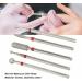 5 Type Nail Art Manicure Drill Bits Nail Drill Bits Pedicure Manicure Grinding Head Portable Polishing Accessory Bits Set for Nail Art Manicure - Buy Online on GoSupps.com