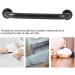 Shower Safety Grab Bar Black Aluminum Handicap Grab Bars Bathroom Balance Bar Hand Rail Holder for erly - Buy Online on GoSupps.com