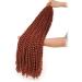 Leeven 30 Inch Copper Red Passion Twist Crochet Braids Hair - Long Water Wave Butterfly Locs Extension in 350# - Pack of 1 - Buy Online on GoSupps.com