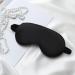 GRASARY Faux Silk Eye Mask for Sleeping | Comfortable Navy Blue Sleep Cover with Storage Bag - Buy Online on GoSupps.com