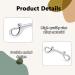 Beylos 2Pcs Double Ended Dog Lead Hook Durable Dog Lead Clips for Connect Ropes Chains Dog Traction Belts Walking Small Pets Also Used for Hanging Keys Packing Luggage or Farm Applications - Buy Online on GoSupps.com