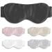 100% Mulberry Silk Eye Mask for Sleeping | Adjustable Face-Hugging Silk Sleep Mask for Men & Women - Forged Iron Color - Buy Online on GoSupps.com