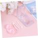 Solustrie 4-Piece Mini Container for Colored Contact Lenses - Eye Lens Storage with Halter Mirror & Cleaning Case - Buy Online on GoSupps.com