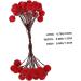 ABOOFAN 400 Pcs Artificial Berries Christmas Berries Christmas Ornament Simulation Red Berry Artificial Flower Decor Red Berry Adornments Simulated Red Berry Double Head Plant Foam - Buy Online on GoSupps.com
