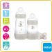 MAM Easy Start Colours of Nature Anti-Colic Starter Set - Bunnies | Non-Shiny Matt Finish | Grey Newborn Bottle Set & Soother Essentials - Buy Online on GoSupps.com
