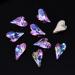 9X14Mm 10Pcs Crooked Strass Heart Magic Ab Pointed Bottom Medium Glass Crystal Pear Nail Stone Beads Diy Nail Accessories - Buy Online on GoSupps.com