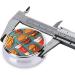 Portable Metal Pill Box - Burgers & Fries Design 3-Compartment Mini Case for Travel Ideal for Small Pills - Buy Online on GoSupps.com