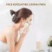 Zenidoo Exfoliating Loofah Sponge Face Pads - 4 Pack Natural Facial Scrub Pad for Men and Women - Large Size Brown - Buy Online on GoSupps.com