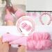 Spa Headband Wristbands and hairpin Terry Cloth Headband Soft Sponge Headband Makeup Headband Puffy Shower Hair Accessory for Skincare Face Washing Makeup Removal Shower Facial Mask(Pink) - Buy Online on GoSupps.com