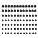 Heel Tip  84pcs High Heel Replacement Tips Non-Slip Shoes Repair Heel Dowels Protector