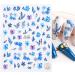 Flowornament 3D Nail Stickers - 5 Sheets Decals for Nail Art | Designer Flower Nail Design - Buy Online on GoSupps.com