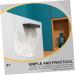 KICHOUSE 4pcs Wall Mounted Coat Rack Over Door Towel Hook Wrought Iron Coat Hook PVC Glue White 19X9X5CM White - Buy Online on GoSupps.com