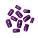 Purple Press on Nails - Short Square Acrylic False Nails | 24pcs Stylish Designs | Glossy Full Cover Stick-On Nails for Women - Buy Online on GoSupps.com