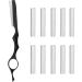 Hair Styling Thinning Razor Set Hair Styling Razor Hair Cutting Texturizing Razors and 10 Pieces Spare Blades for Salon Home