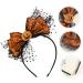 FRCOLOR Halloweens Day Accessories Halloween Headband Photo Prop Pumpkin Hair Band Pumpkin Bow Headband Masquerade Party Head Boppers Halloween Costume Headband Veil Hair Band Metal - Buy Online on GoSupps.com
