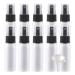 Basic packing 10 pieces empty 30ml white plastic pet spray bottle travel atomizer with black spray head small fine fog perfume dusty car racks with 2x funnel