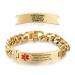 Personalized Medical Alert Bracelets Emergency Medical Bracelets for Women Men Medical ID Bracelets for Men Women Tag Stainless Steel