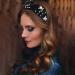 scicent Black Headband Embellished Crystal Rhinestone Pearls Beaded Hairbands Wide Hair Bands Fashion Shiny Sparkle Bling Bling Top Knot Headbands - 26319 - Buy Online on GoSupps.com