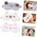 Mobestech 15 Pcs Plush Eye Mask Set | Pink Sleeping Masks Guinea Pig Toys & Silk Scrunchies | Cozy Eye Shades for Women - Buy Online on GoSupps.com