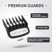 YINKE Clipper Guards Premium - Fits Most Size Wahl Clippers Guide Combs - 2-piece Set Black - 1.5 and 4.5 mm Cutting Lengths - Buy Online on GoSupps.com