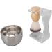 Topyond 3-Part Men's Shaving Set | Acrylic Brush Holder Gentle Nylon Bristles & Soap Shell | Premium Shaving Brush & Bowl Set - Buy Online on GoSupps.com
