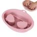 G n rique Bol Ongles pour Trempage Bassin de Manucure pour D capage | Bol de Trempage Compact en Silicone pour Maison & Institut Rose