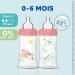 Pack of 3 Sensation+ Anti-Colic Baby Bottles Girl 270ml 0-6 Months Flat Teat Flow 2 - Buy Online on GoSupps.com