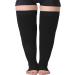 TOFLY Thigh High Compression Stockings - Open Toe 20-30mmHg Graduated Compression Hose for Varicose Veins, DVT, Edema - Black 3XL (Pair) - Buy Online on GoSupps.com