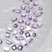FEIlei 100Pcs Mixed Glass Crystal Hybrid Diamond Rhinestones Nail Art Decorations Drop Rhombus Flatback Stones 3D Gems - Buy Online on GoSupps.com