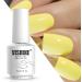 Vishine Nail Gel Polish 15ml Soak Off Nail Gel Polish Nail Art Manicure Salon DIY at Home UV LED Light Required - Bright Pastel Yellow - Buy Online on GoSupps.com