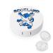 Lion Rampant Scotland Scottish Round Case For Contact Lens Kit Storage Box with Mirror Printed