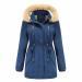 Hehiy women winter coat warm quilted coat long with hood buffer jacket women winter women jacket winter short jacket women xxl down transition jacket women autumn light blue 4xl