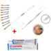 Buy GEHWOL Nail Mass Set - Size 4 Gel Brush & 9 Replacement Heads + Kosmetex Double Gel Spatula 14cm for Gel Modelling | International Shipping - Buy Online on GoSupps.com